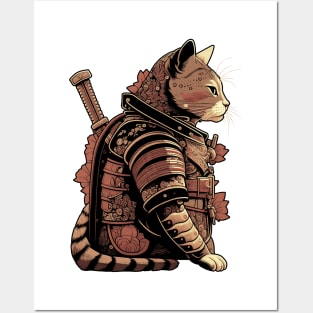 Samurai Cat Posters and Art